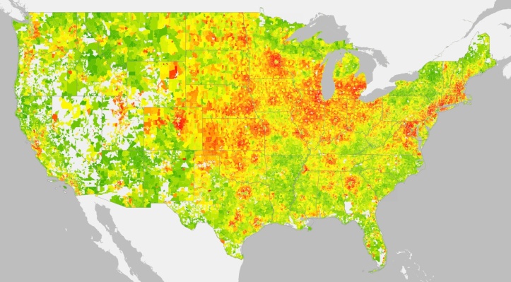 average-annual-household-carbon-footprint-by-zip-code