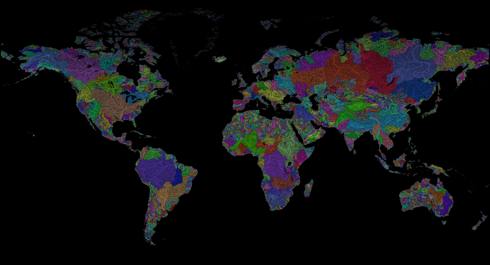 Colorful River Basin Maps – The Decolonial Atlas
